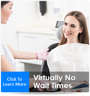 virtually no wait times at churubusco dental office